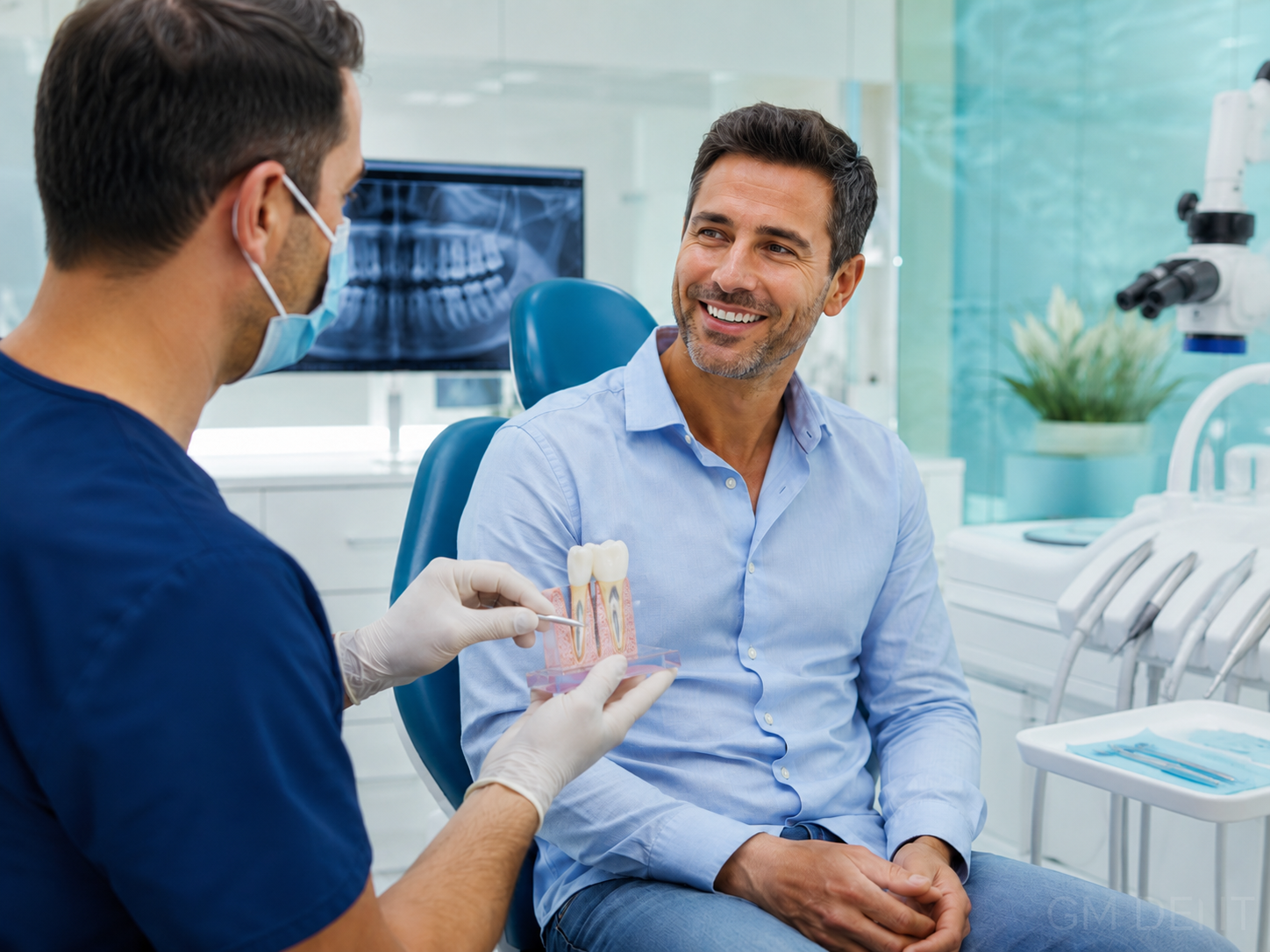 Root canal treatment example